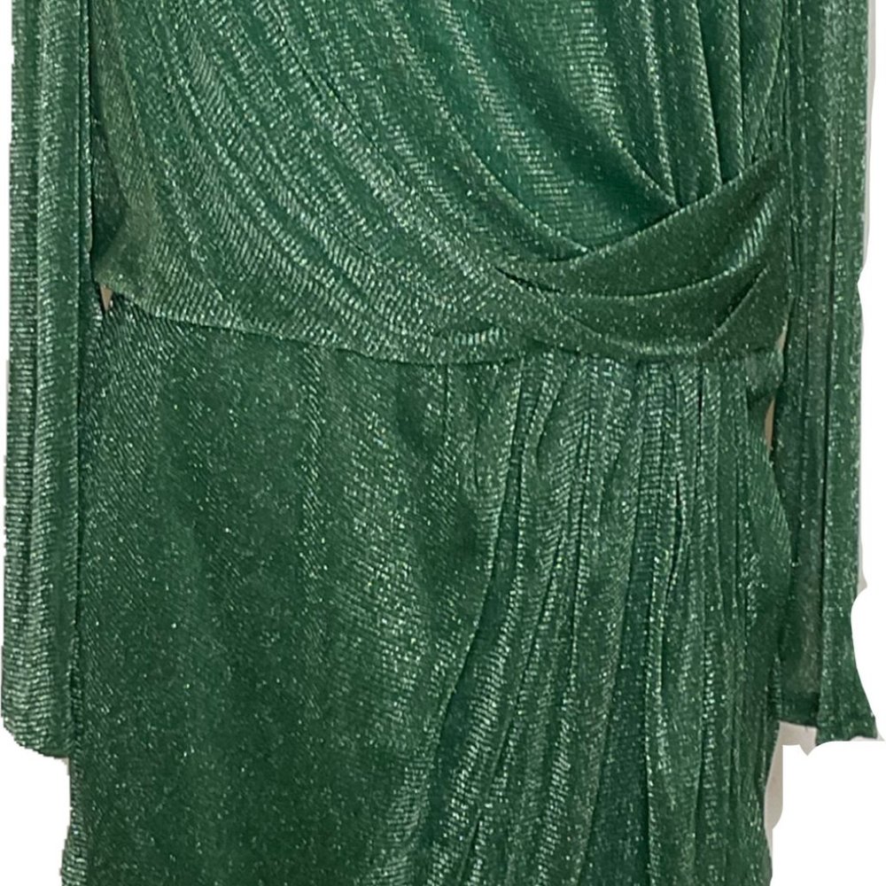 Green Shimmer Party Dress
